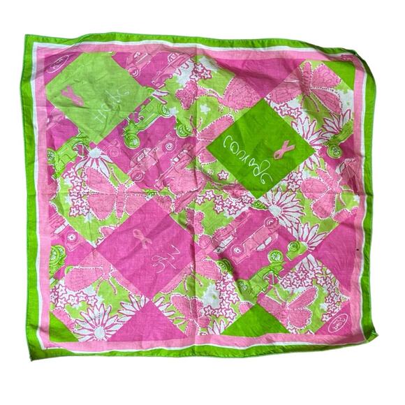 Lilly Pulitzer Ford Breast Cancer Awareness Scarf - Picture 2 of 6
